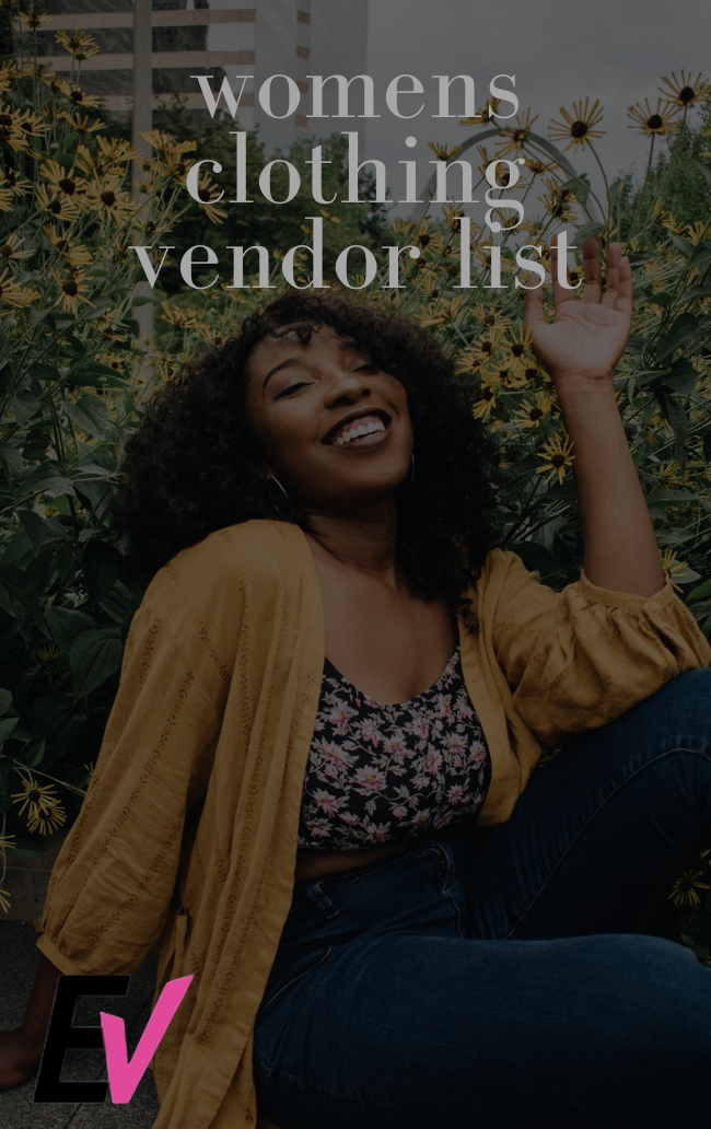 Women's Clothing Vendor List