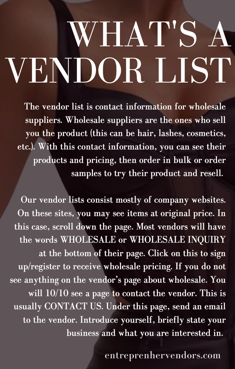 The Ultimate 150 Wholesale Vendors List