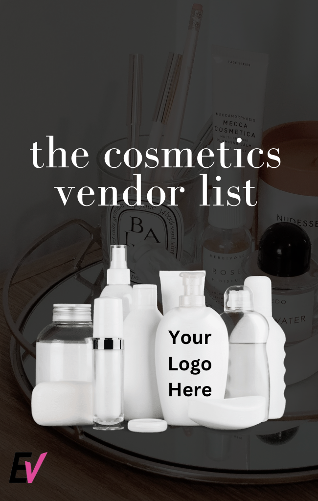 Cosmetics Vendors List