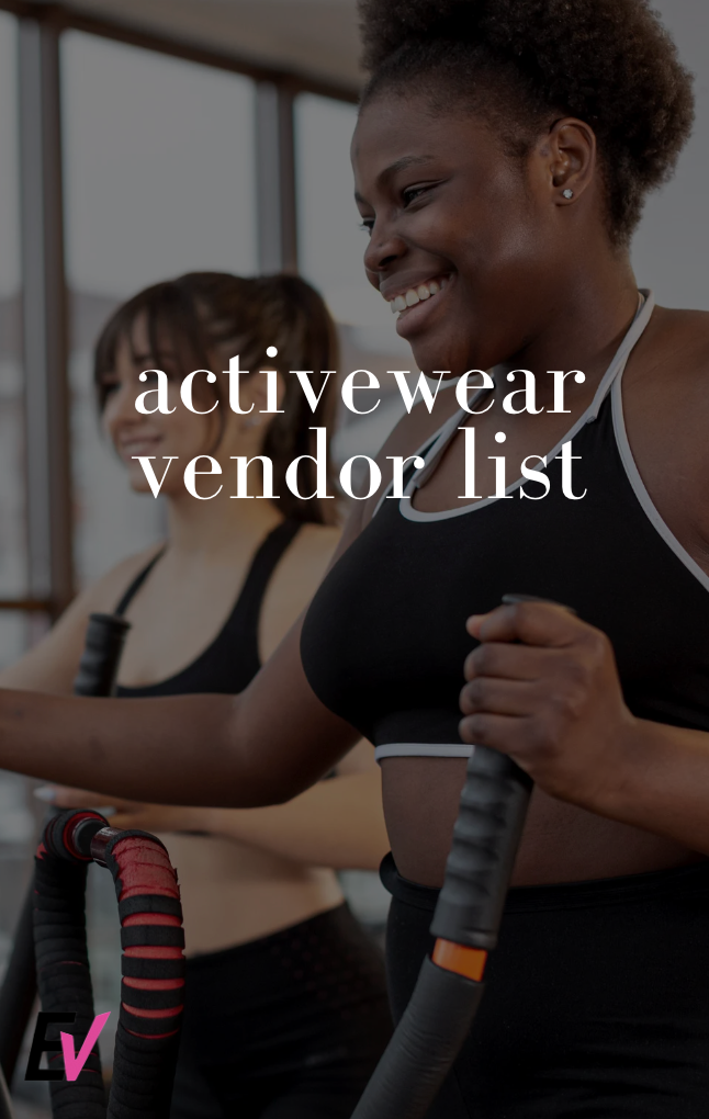 Activewear Vendor List